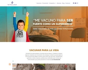 Diseño web para Vacunate Perú